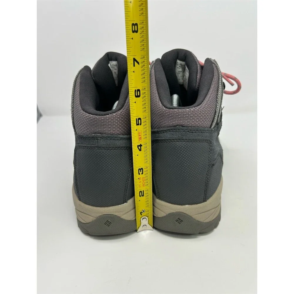 Columbia Newton Ridge Plus Waterproof Amped Hiking Boots Gray Pink Size 11
